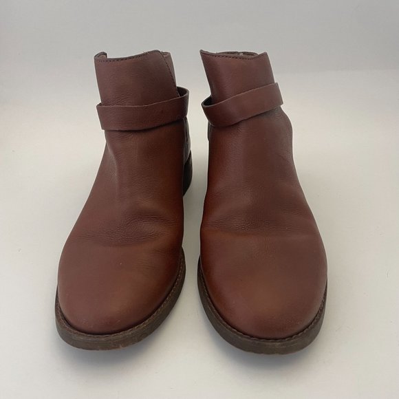 Madewell Women's Brown Leather DARRIN Ankle Boot - Size 10 - Picture 2 of 7